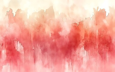 An abstract watercolor background with a gradient of soft reds and warm peach tones, blending seamlessly to create a serene and artistic atmosphere.