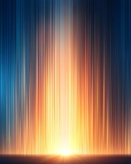 Abstract vertical lines representing a vibrant sunrise