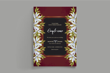 BRIDAL SHOWER FLORAL INVITATION TEMPLATE