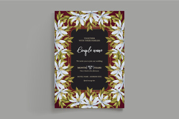 BRIDAL SHOWER FLORAL INVITATION TEMPLATE
