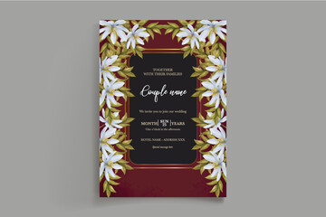 BRIDAL SHOWER FLORAL INVITATION TEMPLATE