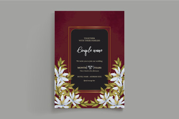 BRIDAL SHOWER FLORAL INVITATION TEMPLATE