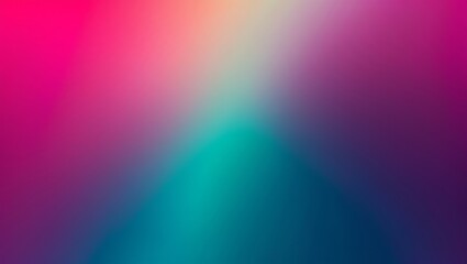 Neon magenta to deep teal flat gradient with a soft center fade. Created with generative AI technology