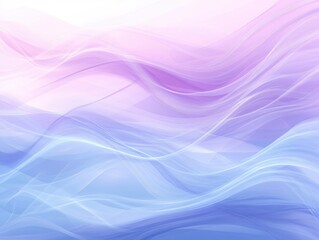 Fototapeta premium Soft gradient background with subtle waves, pastel purple and blue tones, abstract