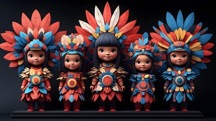 Papercut style illustration for Niue National Day highlighting community festivals traditional games and local craftsmanship promoting appreciation for cultural heritage