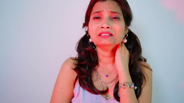 Disappointed Woman Crying Expression