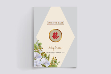 BRIDAL SHOWER FLORAL INVITATION TEMPLATE
