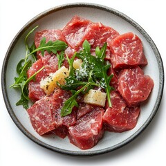 Beef Carpaccio Salad with Arugula and Parmesan