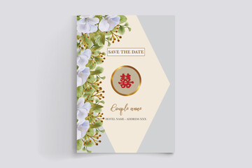 BRIDAL SHOWER FLORAL INVITATION TEMPLATE