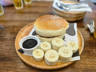 bread and butter with banana