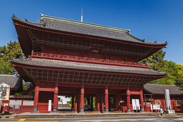 Fototapeta premium 東京 増上寺 三解脱門の風景