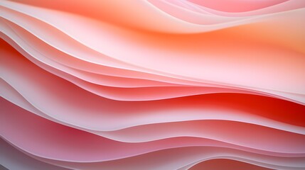Soft flowing waves of pastel colors in abstract design