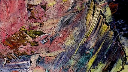 Abstract art background . Hand painting artwork . Canvas .