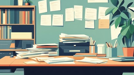 Transform your workspace tips for organizing a busy office desk with scattered documents