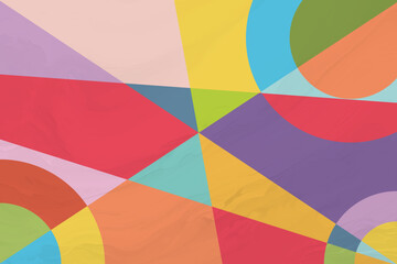 Geometric Pop Art Vector Illustration