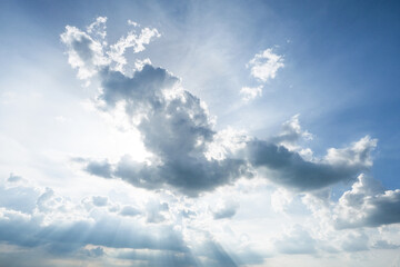 Naklejka premium Blue sky and clouds for background