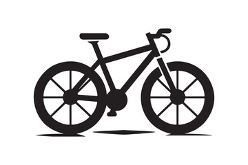 Bicycle vector and silhouette