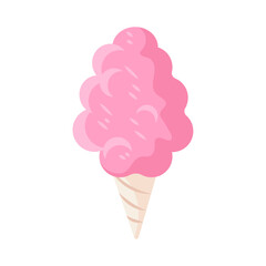 cotton candy in cone