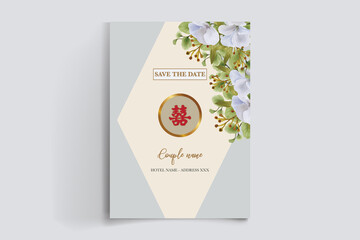 BRIDAL SHOWER FLORAL INVITATION TEMPLATE