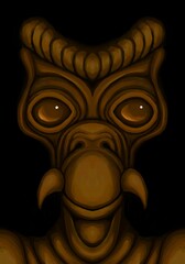 Alien creature, sketch - digital painting © neurostructure