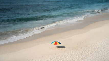 beach umbrella on the beach