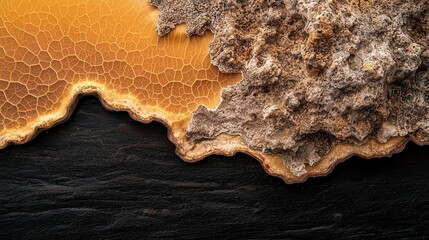 Fototapeta premium Macro shot of coral textures, vivid colors, intricate patterns, underwater life