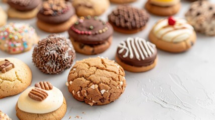 A festive cookie exchange party with friends, featuring an assortment of cookies from around the world, each one a delicious representation of different cultures and traditions