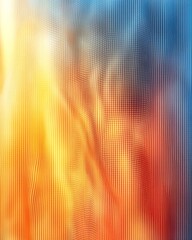 Abstract wave patterns in vibrant orange and blue hues