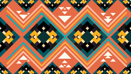 seamless ethnic pattern design.Geometric ethnic oriental ikat pattern traditional Design.ethnic oriental pattern,fabric,embroidery.Mexican pattern.merican pattern.latin african.indian fabric.Mexican