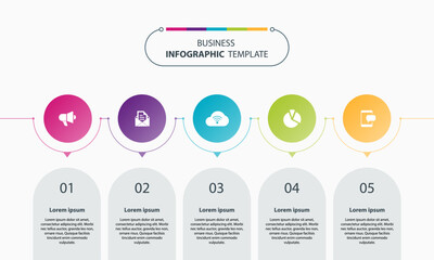 flat vector colorful  infographics element design template. creative timeline template layout for presentation concept.