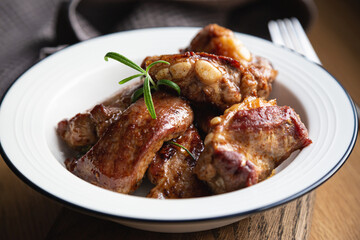 Roasted Pork Ribs with Rosemary