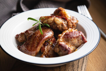 Roasted Pork Ribs with Rosemary