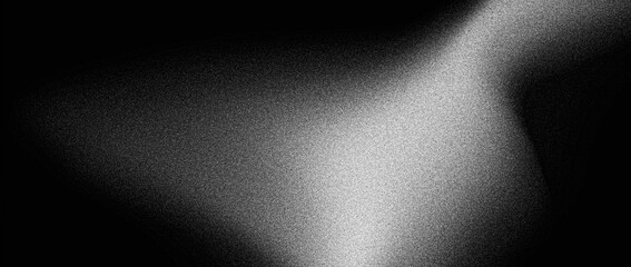 Dark grainy background, black white abstract shape banner noise texture poster header cover wallpaper design