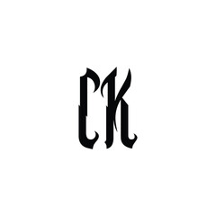 CK monogram logo design letter text name symbol monochrome logotype alphabet character simple logo