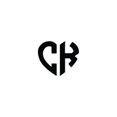 CK monogram logo design letter text name symbol monochrome logotype alphabet character simple logo