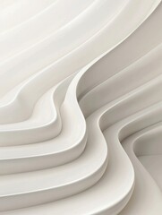 Obraz premium Elegant curved lines in minimalistic modern abstract design
