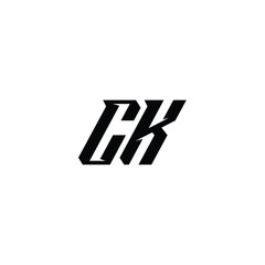 CK monogram logo design letter text name symbol monochrome logotype alphabet character simple logo