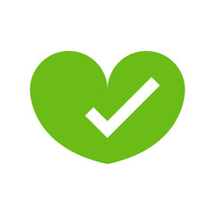 Heart with check mark