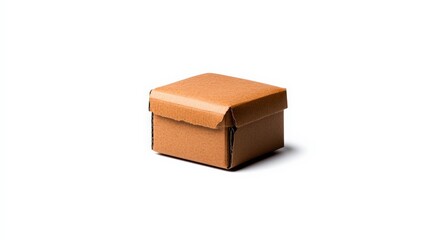 Tan Leather Box: A minimalist and elegant tan leather box, perfect for storing small treasures or gifts, with a simple and timeless design.  