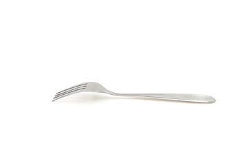 fork on the white black background.