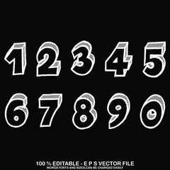 Classic sport basketball jersey number vector.	