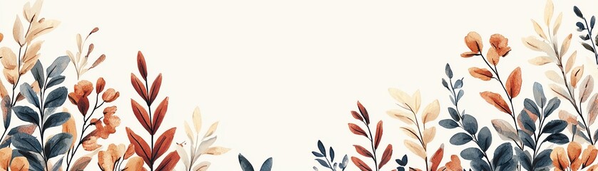 A beautiful arrangement of autumn leaves in warm hues, perfect for backgrounds or seasonal designs.