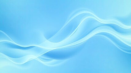 Abstract Blue Waves, a Smooth Transition of Light and Form