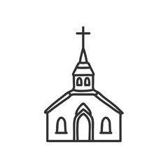 A modest house of prayer, a small church with an icon.