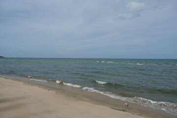 Sandy beach and sea for background