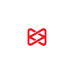 Infinity letter K logo design, letter K and M  logo with monogram style