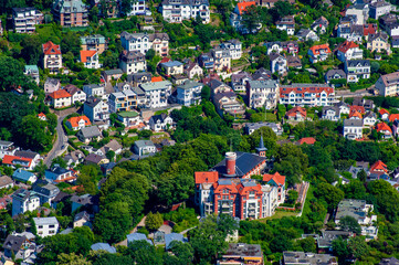 Blankenese, Süllberg, Hamburg, Luftbild