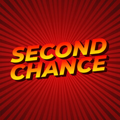 Second chance text effect for social media ads in square size