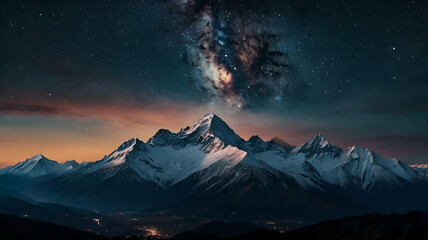 sunrise in the mountains