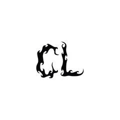 CL monogram logo design letter text name symbol monochrome logotype alphabet character simple logo